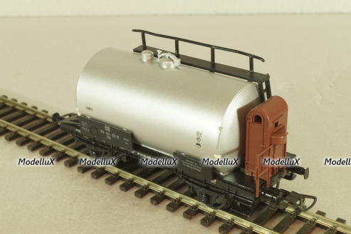Вагон-цистерна, 2-х осный, DR, #52-02-29, silver, 5/6408-019, Piko 1:87 HO