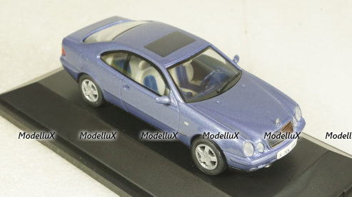 Mercedes CLK 230 (C208) 1997, blue, B66005739, Herpa 1:43