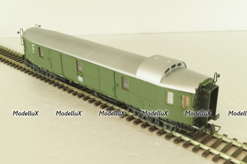 Вагон багажный, 4-х осный DB, зеленый, HO, 44439, Roco 1:87