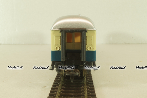 Вагон пассажирский, 2-й класс, 4-х осный, DB, 2st class, blue/beige/silver, 309170, Lima 1:87 HO