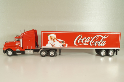 Kenworth T600 tractor with semi-trailer "Coca-Cola" 1986, red, W83431002, Werk83 1:43