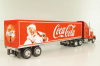 Kenworth T600 tractor with semi-trailer "Coca-Cola" 1986, red, W83431002, Werk83 1:43