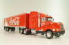 Kenworth T600 tractor with semi-trailer "Coca-Cola" 1986, red, W83431002, Werk83 1:43