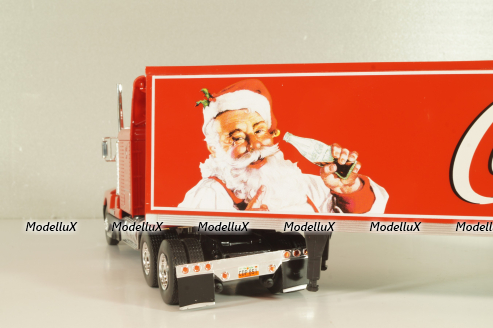 Kenworth T600 tractor with semi-trailer "Coca-Cola" 1986, red, W83431002, Werk83 1:43