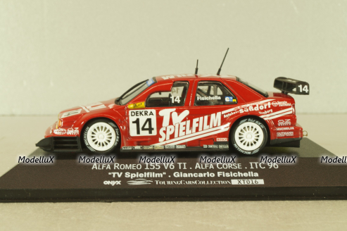 Alfa Romeo 155 V6 TI #14 Alfa corse ITC 1996, G.Fisichella, red, XT016, Onyx 1:43