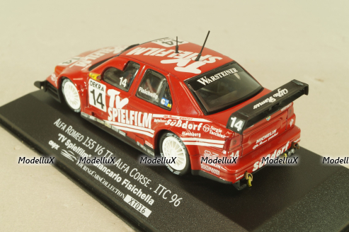 Alfa Romeo 155 V6 TI #14 Alfa corse ITC 1996, G.Fisichella, red, XT016, Onyx 1:43