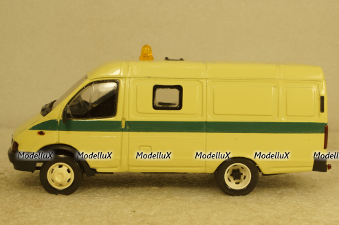 Газ-3221, Газель, Инкассаторская №2, Агат 1:43