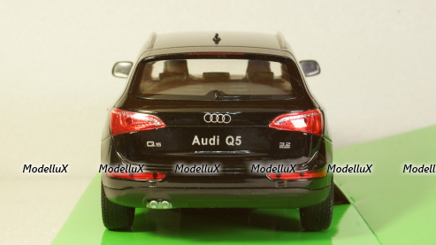 Audi Q5 (8R) 2008, black, WEL22518W-Black, Welly 1:24