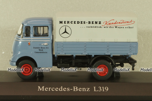 Mercedes-Benz L319 truck "Daimler-Benz AG" 1955, blue, B66045854, NZG 1:43