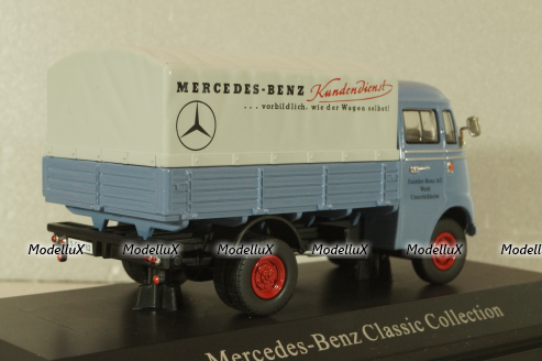 Mercedes-Benz L319 truck "Daimler-Benz AG" 1955, blue, B66045854, NZG 1:43