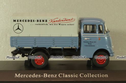 Mercedes-Benz L319 truck "Daimler-Benz AG" 1955, blue, B66045854, NZG 1:43