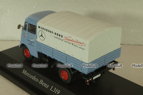 Mercedes-Benz L319 truck "Daimler-Benz AG" 1955, blue, B66045854, NZG 1:43