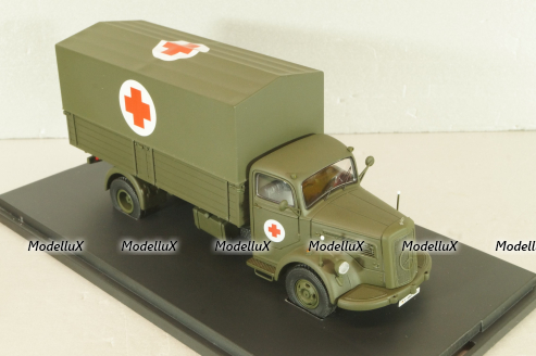 Mercedes-Benz L6600 medical truck 1950, khaki,  03013, Schuco 1:43 
