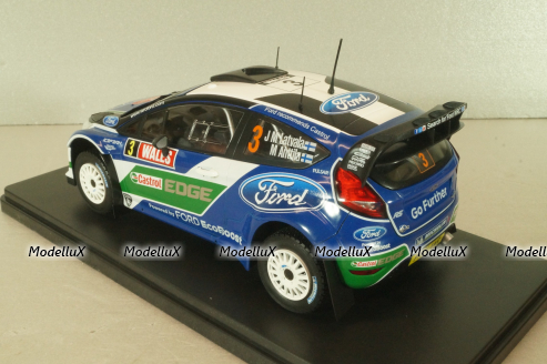 Ford Fiesta RS WRC #3 Rally Wales GB 2012, Latvala/Anttila, G113U019, WRC Collection #63, Hachette 1:24