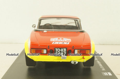 Fiat 124 Abarth Spider #2 Rally Tap Portugal 1974, Pinto/Bernacchini, WRC Collection, Hachette 1:24