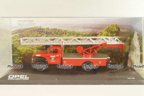 Opel Blitz 1.75t Feuerwehr drehleiter Sinsheim DL18 1952,  OPC007, Opel Collection #7 1:43