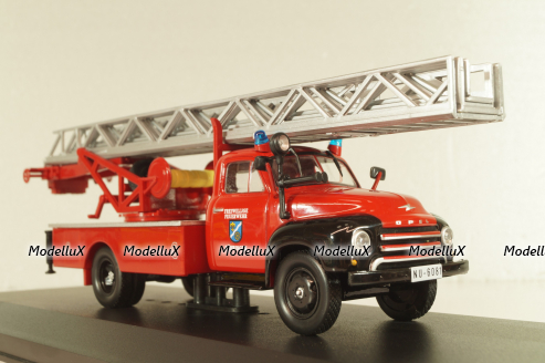 Opel Blitz 1.75t Feuerwehr drehleiter Sinsheim DL18 1952,  OPC007, Opel Collection #7 1:43