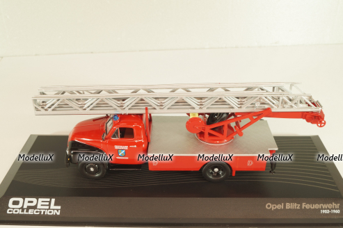 Opel Blitz 1.75t Feuerwehr drehleiter Sinsheim DL18 1952,  OPC007, Opel Collection #7 1:43