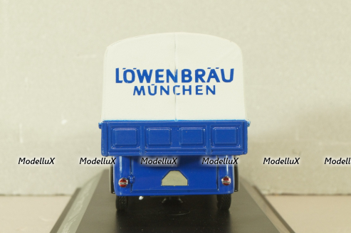Mercedes-Benz 170V pickup (W136) "Lowenbrau" 1936, blue, 02266, Schuco 1:43