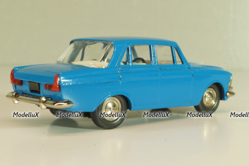 Москвич-412, синий, февраль 1992г., Тантал/Радон 1:43