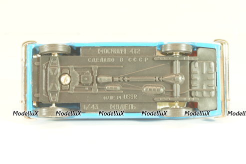 Москвич-412, синий, февраль 1992г., Тантал/Радон 1:43