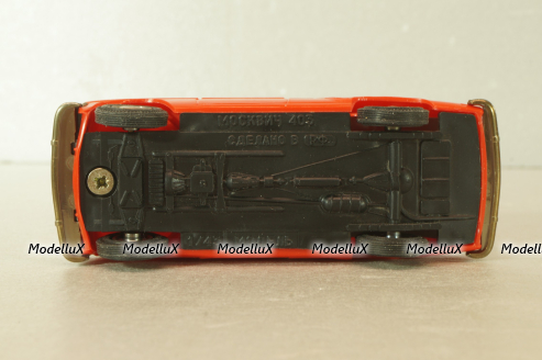 Москвич-403, красный, пластик, Агат 1:43
