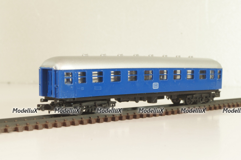 Вагон пассажирский 2-класс, (number ), 4-х осный, DB, Epoche III (1949 - 1970) , синий, 3412, Arnold 1:160 (N)