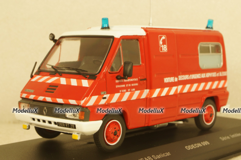 Renault Master (T30) Van VSAB Sanicar Ambulance Sapeurs, ODEON099, ODEON 1:43