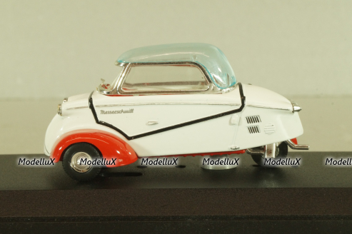 Messwrshmitt KR 200 Kabinenroller 1960, white/red, 680, Vitesse 1:43