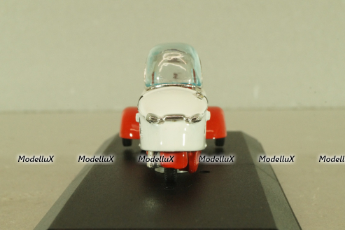 Messwrshmitt KR 200 Kabinenroller 1960, white/red, 680, Vitesse 1:43