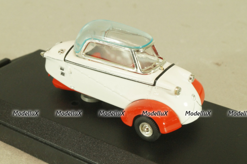 Messwrshmitt KR 200 Kabinenroller 1960, white/red, 680, Vitesse 1:43