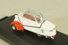 Messwrshmitt KR 200 Kabinenroller 1960, white/red, 680, Vitesse 1:43