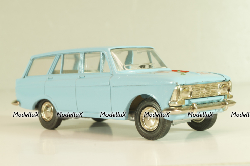 Москвич-427, 70 лет революции, голубой, февраль 1987г., Тантал/Радон 1:43