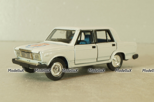 Ваз-2107, белый, Юбилейный 850 лет, Агат 1:43