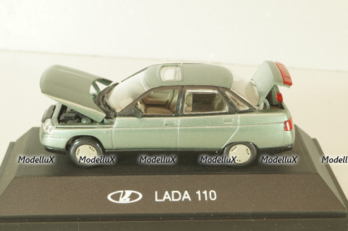 Ваз-2110 Lada, зеленый металлик, Тантал/Радон 1:43