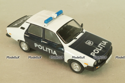 Dacia 1310, Police Romania 1982, white/black, Полицейские Машины Мира №52, 1:43