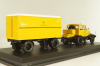Hanomag ST 100 with trailer "Deutsche Bundespost", yellow, Schuco 1:43