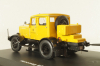 Hanomag ST 100 with trailer "Deutsche Bundespost", yellow, Schuco 1:43