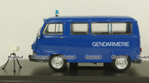 Renault Estafette 800 Gendarmerie Mobile radar 1978 blue, Hachette 1:43