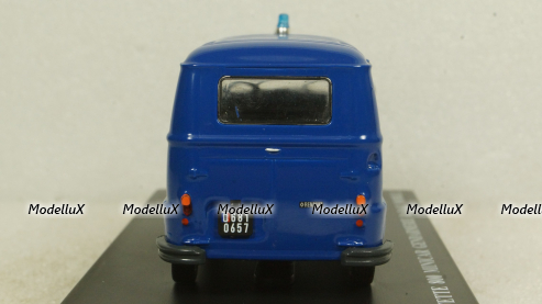Renault Estafette 800 Gendarmerie Mobile radar 1978 blue, Hachette 1:43