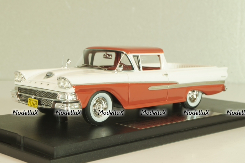Ford Ranchero pick up 1958, red/white, L.e.157 of 180 pcs., GC-70A, Goldvarg 1:43 