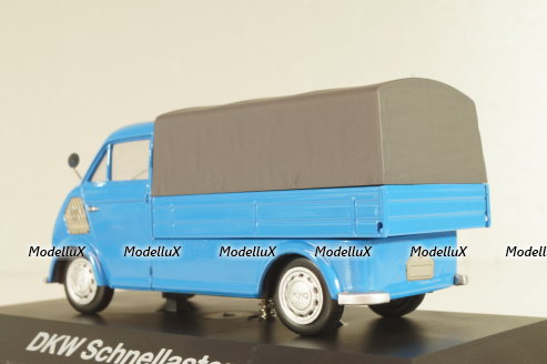 DKW Schnellaster Typ 30 pickup 1954, blue, 02401, Schuco 1:43