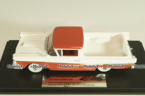 Ford Ranchero pick up 1958, red/white, L.e.157 of 180 pcs., GC-70A, Goldvarg 1:43 