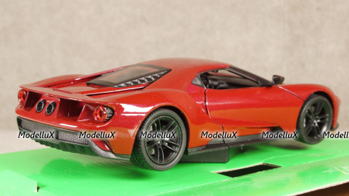 Ford GT 2015, WEL24082M.RED, dark red Welly 1:24