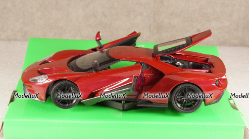 Ford GT 2015, WEL24082M.RED, dark red Welly 1:24
