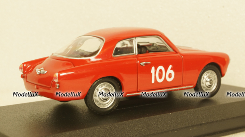 Alfa Romeo Giulietta Sprint Coupe Mille Miglia 1960 St.Nr. 106, Detail Cars 1:43