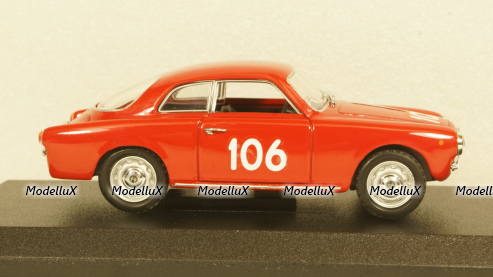 Alfa Romeo Giulietta Sprint Coupe Mille Miglia 1960 St.Nr. 106, Detail Cars 1:43