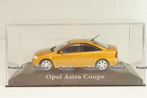 Opel Astra (G) Coupe 2000,orange, 430049124, Minichamps 1:43