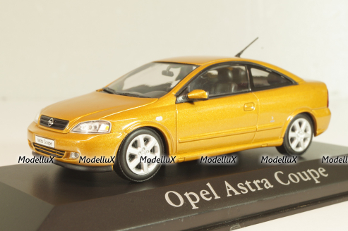 Opel Astra (G) Coupe 2000,orange, 430049124, Minichamps 1:43