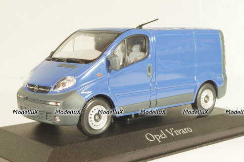 Opel Vivaro/Renault Trafic 2001, blue, 9162811, Minichamps 1:43